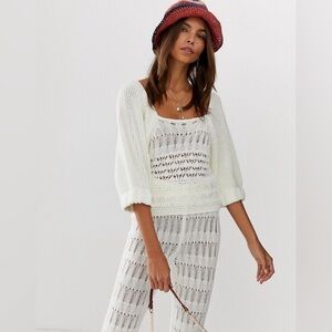 NWT Asos Women's Cream Sweater Top